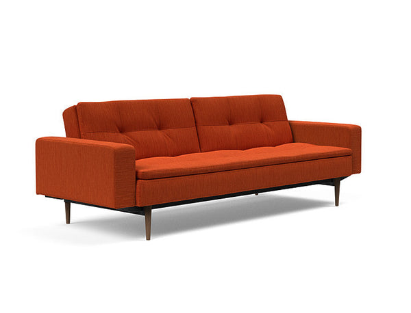 Innovation Living - Dublexo Styletto Sofa Bed Dark Wood With Arms