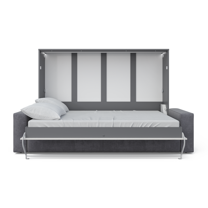 Maxima House - INVENTO Horizontal Murphy Bed with Sofa - European Queen Size, Stylish and Space-Saving Design