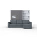 Maxima House - INVENTO Vertical Full XL Wall Bed with Sofa and Bookcase