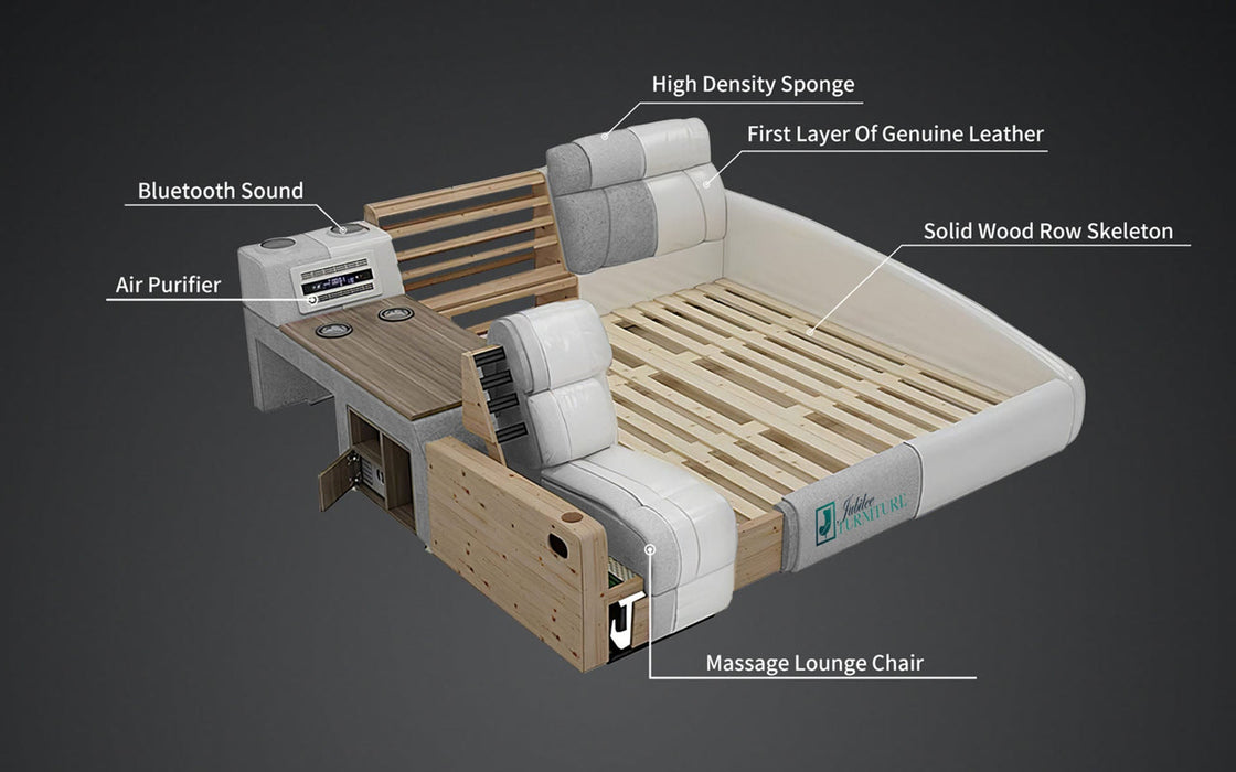 (Custom Order) Jubilee Furniture - Monica Multifunctional Smart Bed | Futuristic Furniture