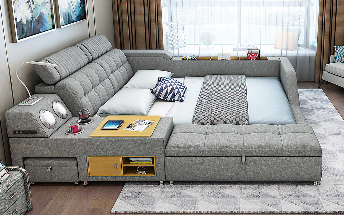 (Custom Order) Jubilee Furniture - Athena Modern Multifunctional Smart Bed