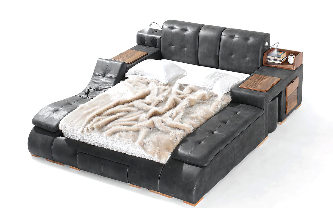 (Custom Order) Jubilee Furniture - Maysun All in One Smart Bed With Massage Lounge Chaise