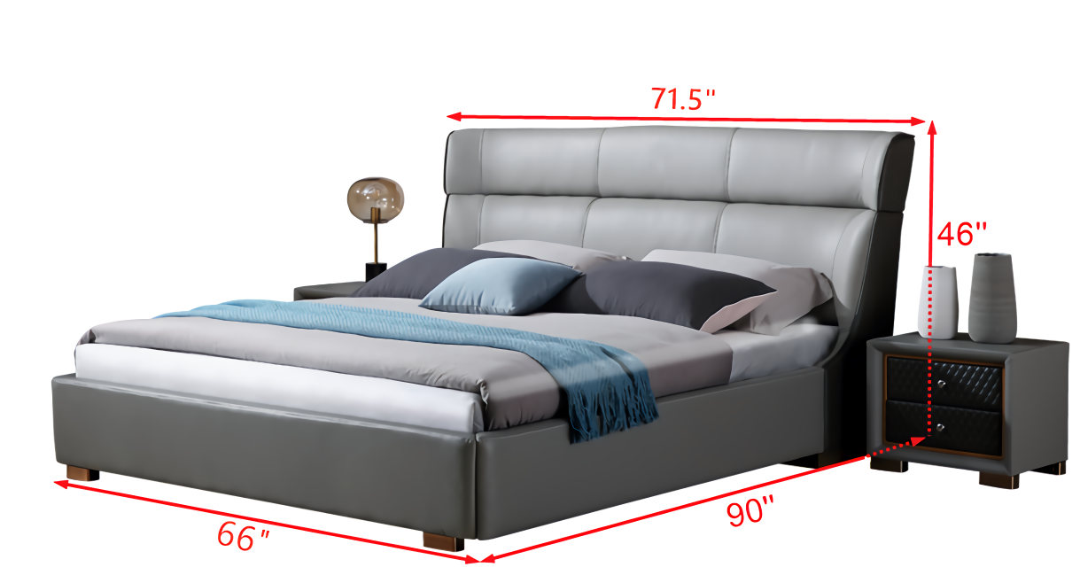 Jubilee Furniture - Fina Leather Bed in Queen