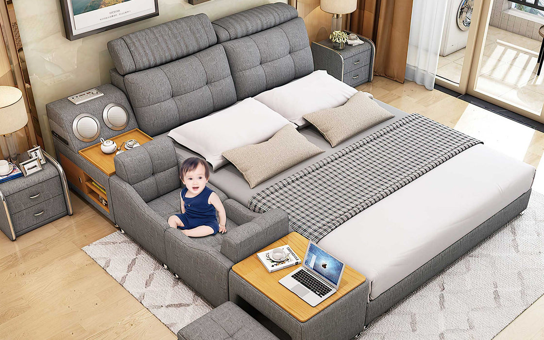 (Custom Order) Jubilee Furniture - Lucinda Modular Modern Multifunctional Smart Bed