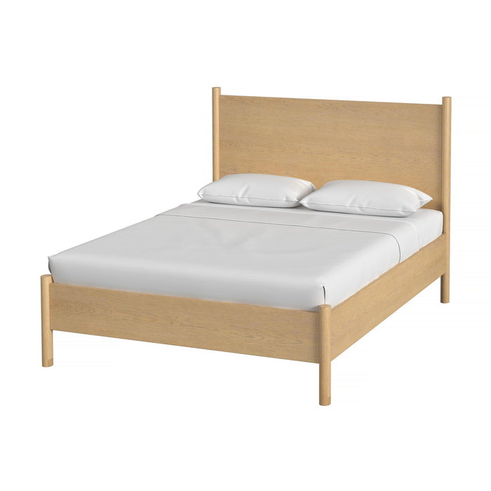 Butler Specialty Company, Lennon Rounded Leg Platform Queen Bed, Light Brown