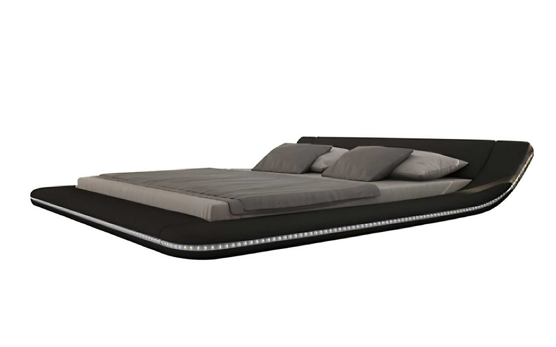 Jubilee Furniture - Tavia Modern Minimalist Bed with LED Lights