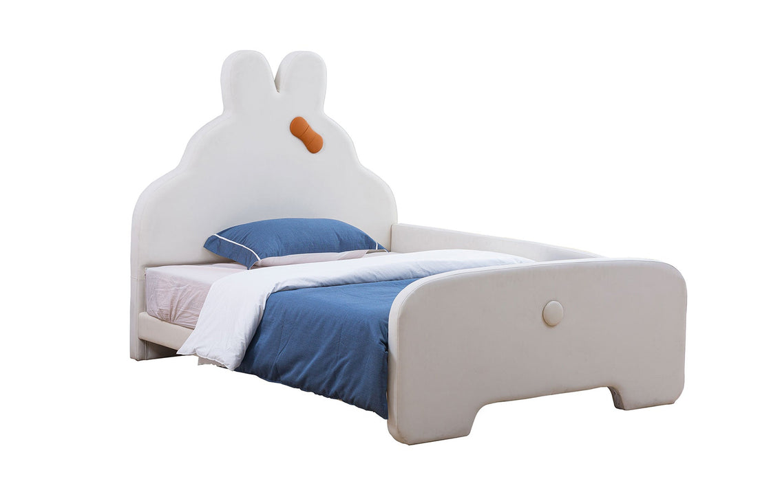 (Custom Order) Jubilee Furniture - Mila Rabbit-Shape Leather Teen Bed