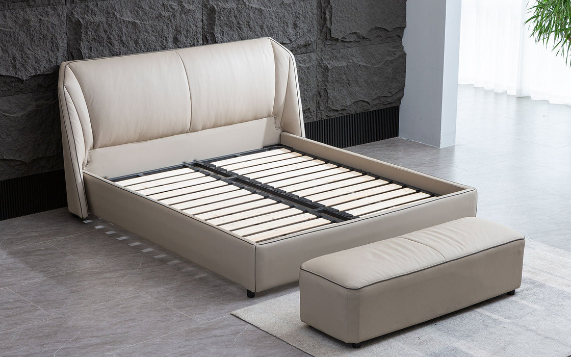 (Custom Order) Jubilee Furniture - Luna Modern Leather Platform Bed