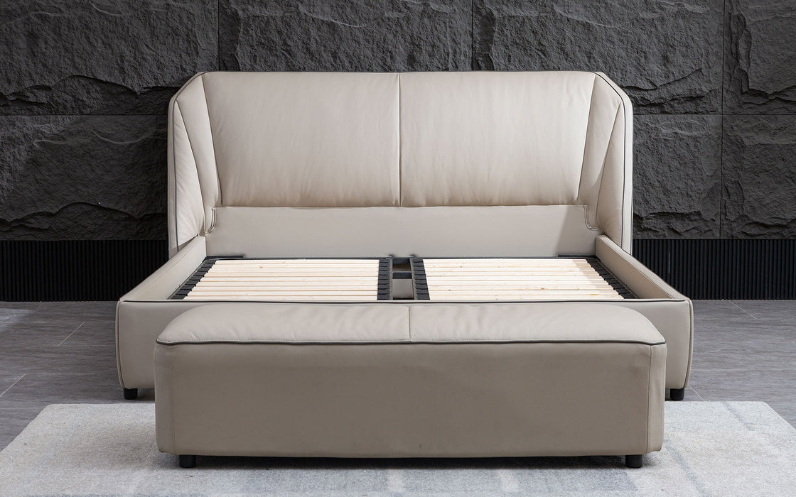 (Custom Order) Jubilee Furniture - Luna Modern Leather Platform Bed