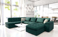 Maxima House - LEONARDO Green Sectional Sleeper