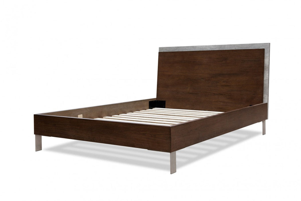 Jubilee Furniture - Camona Modern Dark Walnut & Faux Concrete Bedroom Set