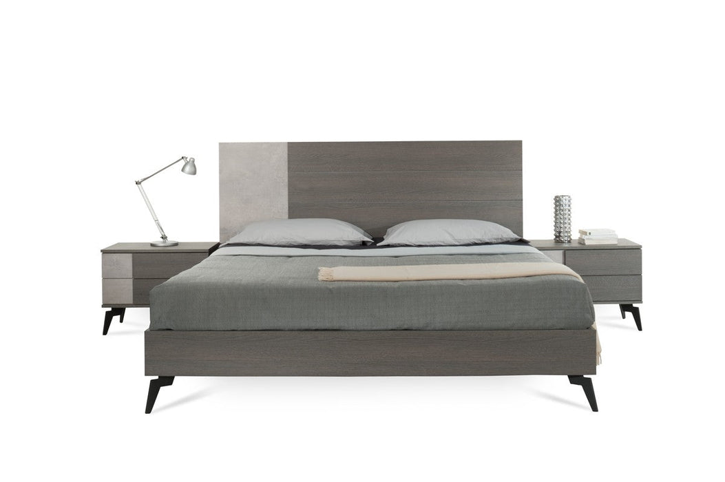 Jubilee Furniture - Polish Modern Faux Concrete & Grey Bedroom Set