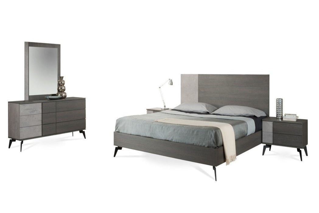 Jubilee Furniture - Polish Modern Faux Concrete & Grey Bedroom Set