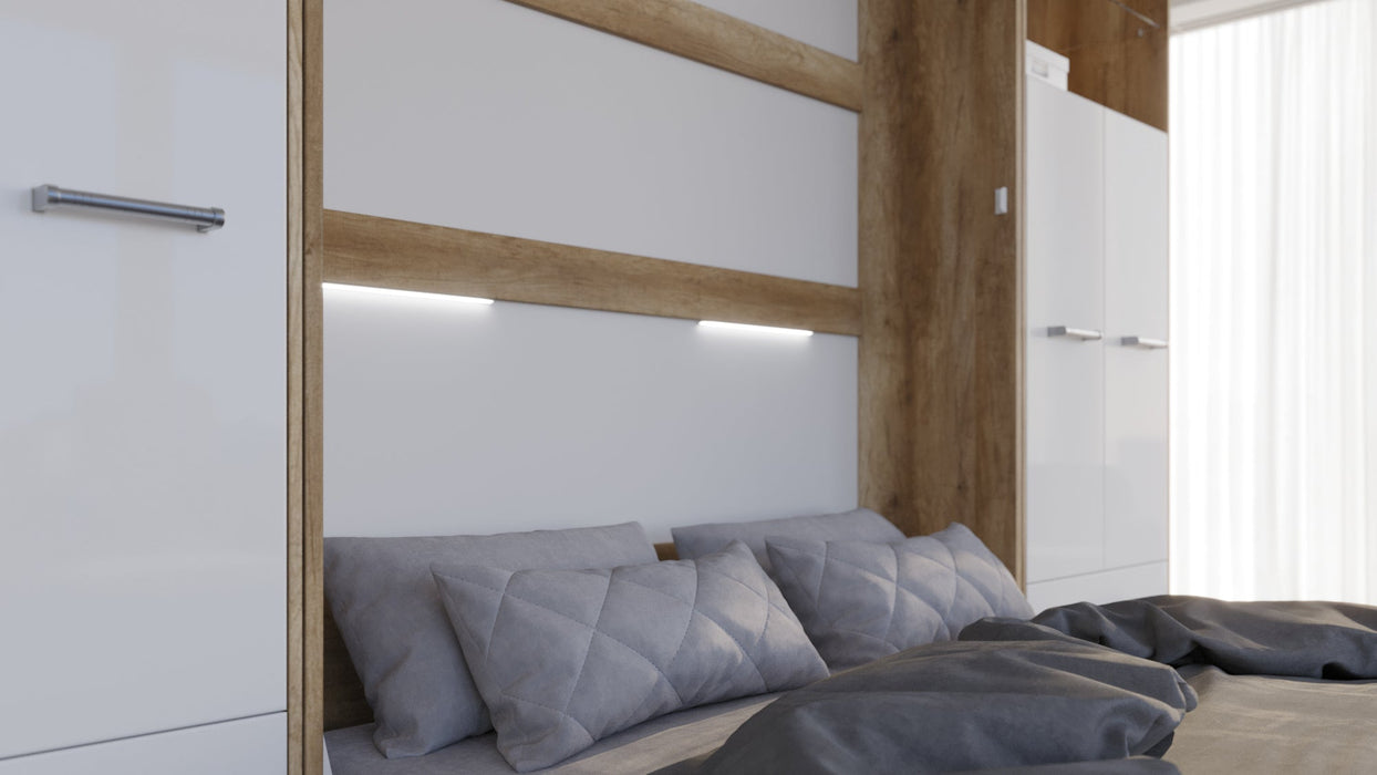 Maxima House - Invento Vertical Murphy Bed with Storage Cabinets - European Queen Size