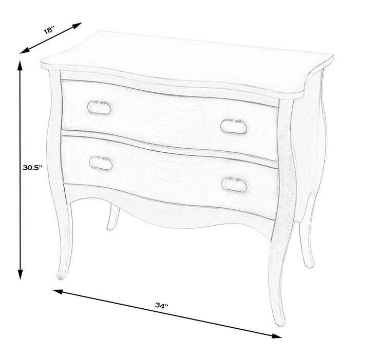 Butler Specialty Company, Rochelle 2 Drawer Chest, White