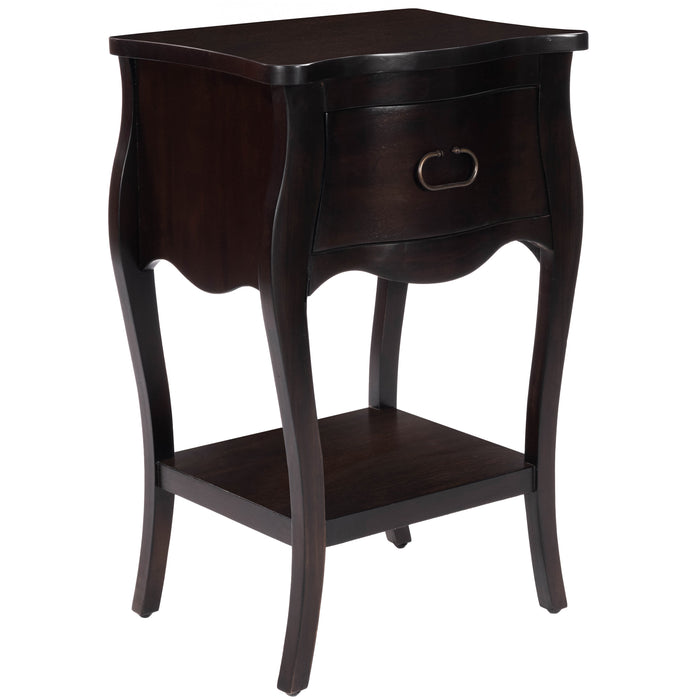 Butler Specialty Company, Rochelle 1 Drawer Nightstand, Dark Brown