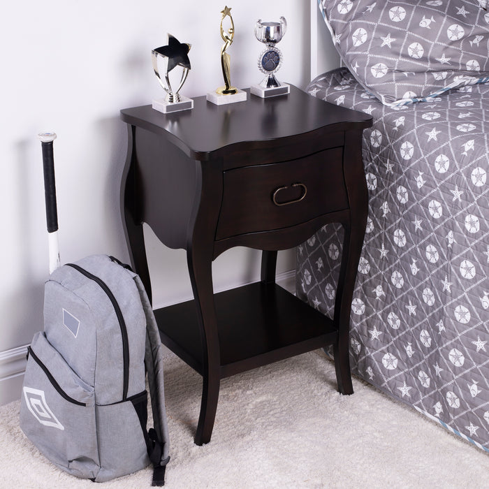 Butler Specialty Company, Rochelle 1 Drawer Nightstand, Dark Brown