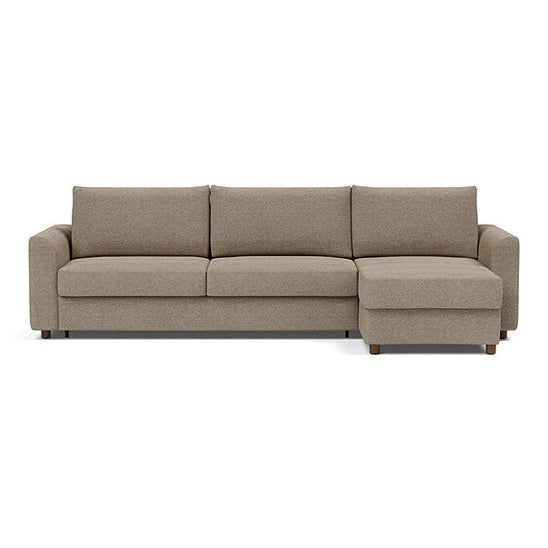 Innovation Living - Neah Sleeper Sectional with Chaise, Slim, Standard, or Curved Arms in Full, Queen, or King