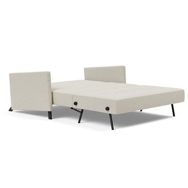 Innovation Living - Cubed 02 Sofa Bed with Arms in Full & Queen Size, Matt Black Steel Legs