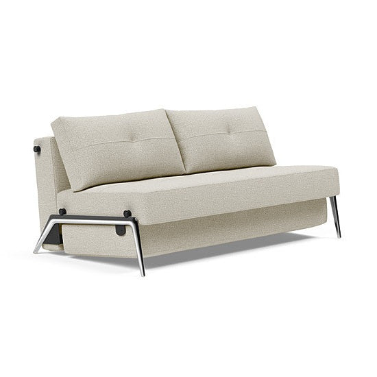 Innovation Living - Cubed 02 Sofa Bed with Chrome, Dark Wood or Lacquered Oak Legs, Full & Queen Size