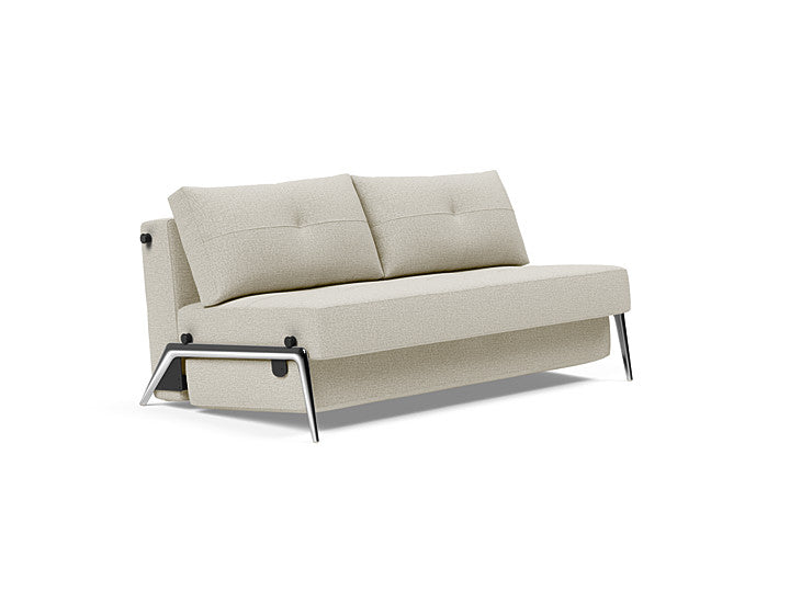 Innovation Living - Cubed 02 Sofa Bed with Aluminum, Chrome or Dark Wood Legs, Full & Queen Size