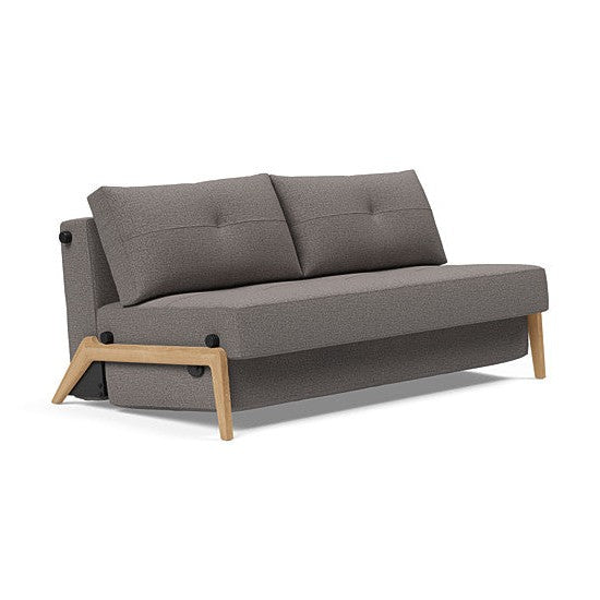 Innovation Living - Cubed 02 Sofa Bed with Chrome, Dark Wood or Lacquered Oak Legs, Full & Queen Size