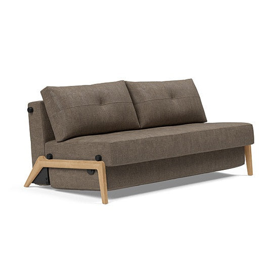Innovation Living - Cubed 02 Sofa Bed with Chrome, Dark Wood or Lacquered Oak Legs, Full & Queen Size