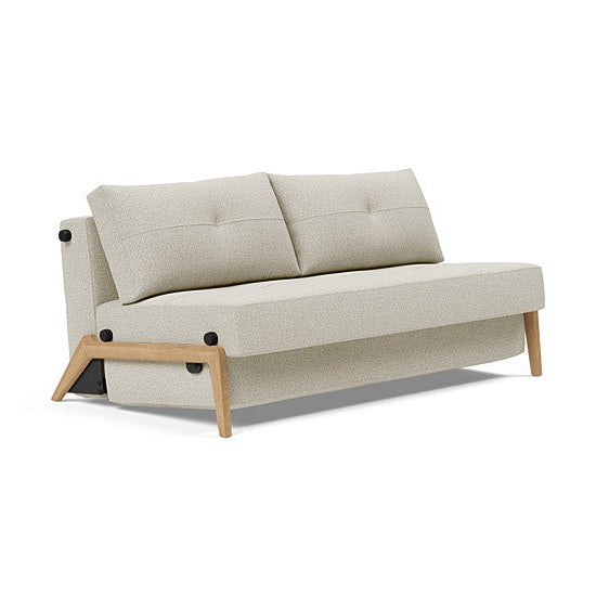 Innovation Living - Cubed 02 Sofa Bed with Chrome, Dark Wood or Lacquered Oak Legs, Full & Queen Size