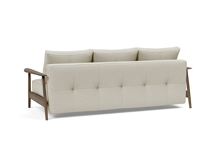 Innovation Living - Caluma Quilt Sofa With Smoked Oak Legs in 527 Mixed Dance Natural