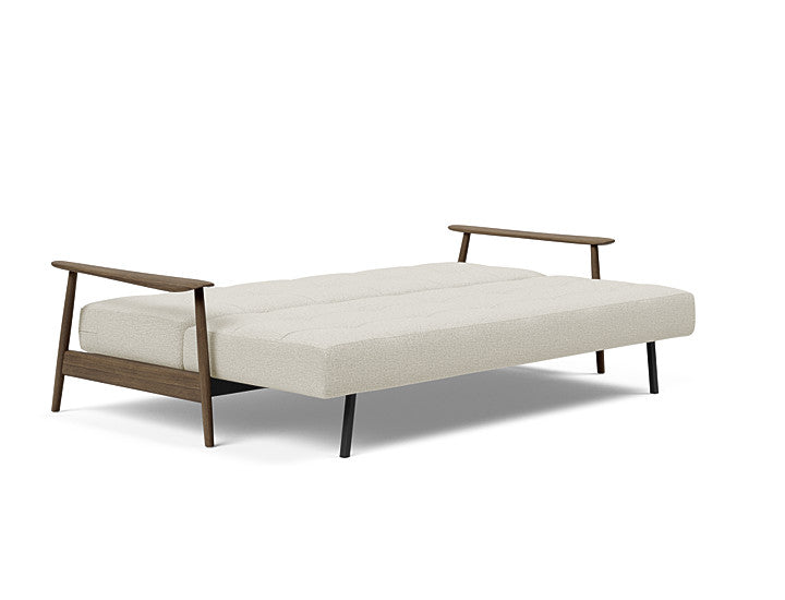 Innovation Living - Caluma Quilt Sofa With Smoked Oak Legs in 527 Mixed Dance Natural