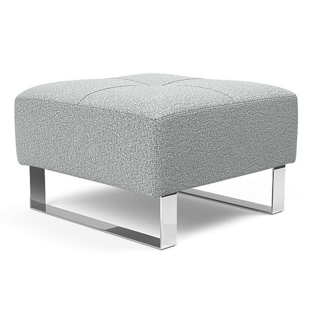 Innovation Living - Deluxe Excess Ottoman, Chrome Legs