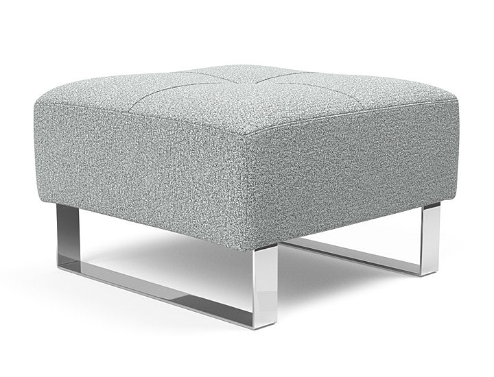 Innovation Living - Deluxe Excess Ottoman, Chrome Legs