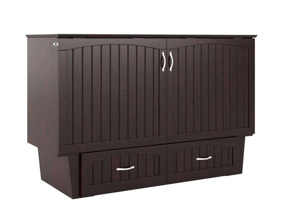 AFI - Nantucket Queen/Full/Twin Murphy Bed Chest with Storage and Charging Station