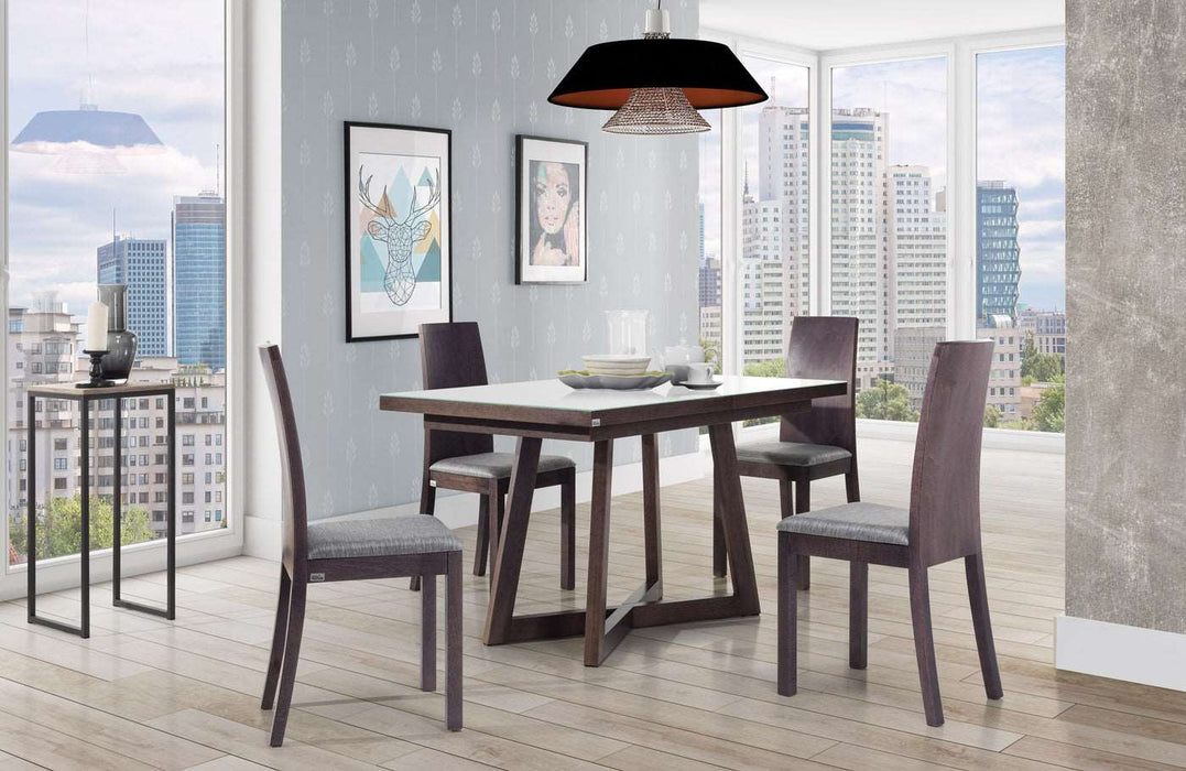 Maxima House - Brish Wood Top Extendable Dining Table