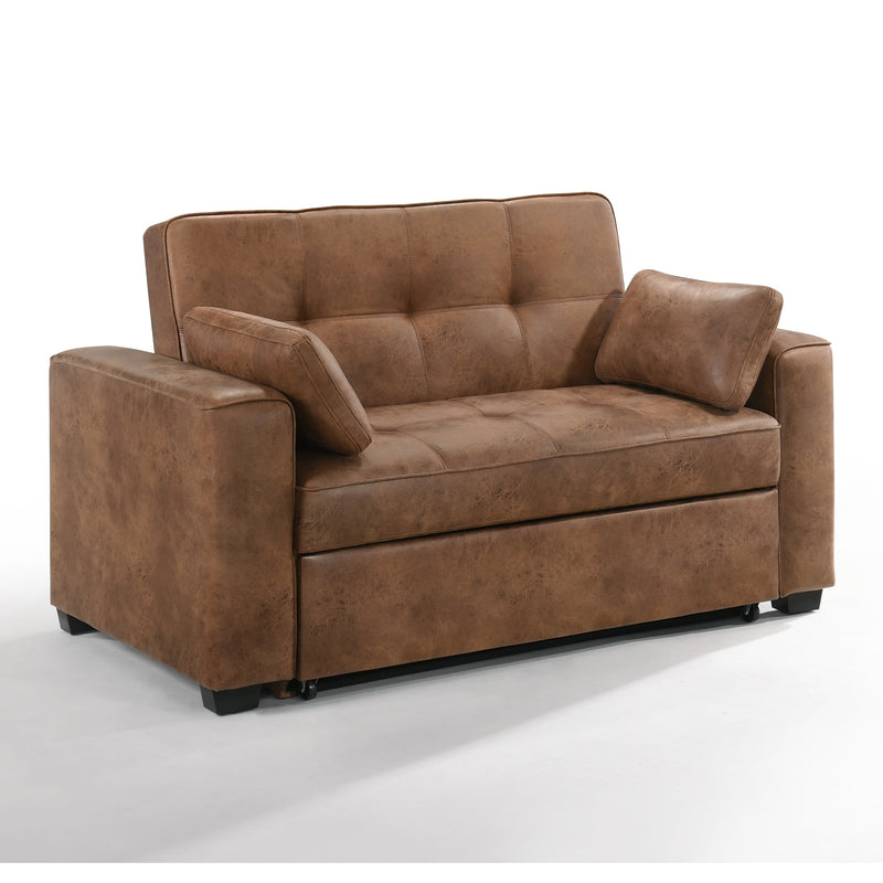 Night and Day - Brooklyn Queen/Full/Twin Sleeper Sofa in Cognac, Stone, Walnut