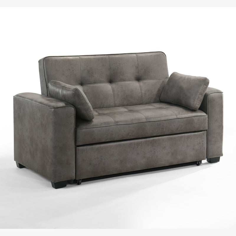 Night and Day - Brooklyn Queen/Full/Twin Sleeper Sofa in Cognac, Stone, Walnut
