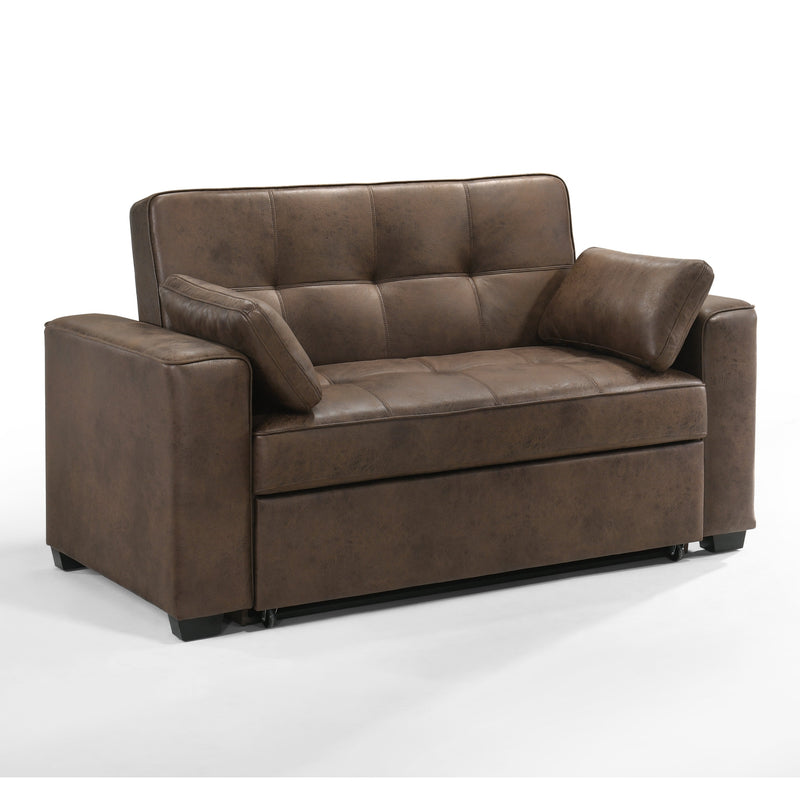 Night and Day - Brooklyn Queen/Full/Twin Sleeper Sofa in Cognac, Stone, Walnut