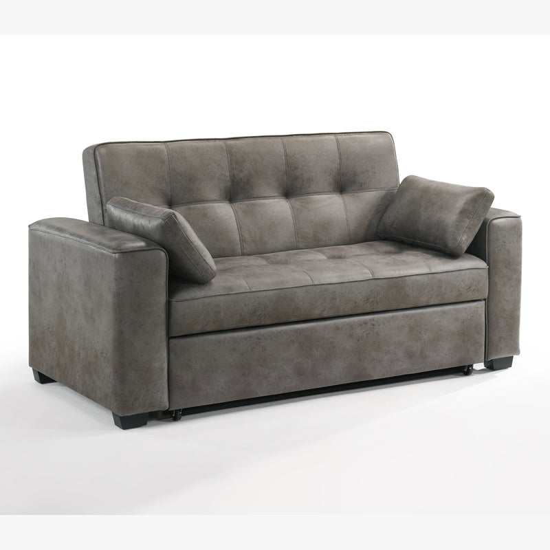 Night and Day - Brooklyn Queen/Full/Twin Sleeper Sofa in Cognac, Stone, Walnut