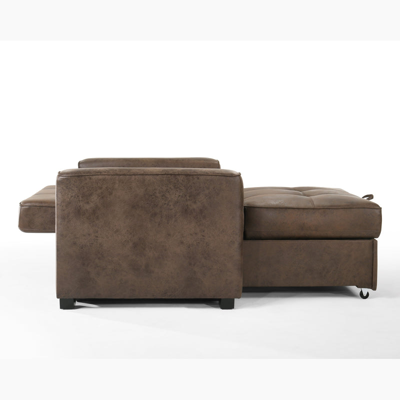Night and Day - Brooklyn Queen/Full/Twin Sleeper Sofa in Cognac, Stone, Walnut