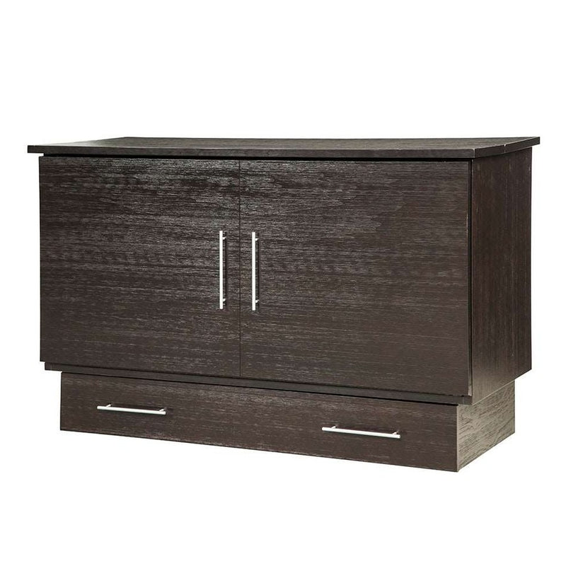 Arason - Creden-ZzZ Coffee Queen / Full Murphy Cabinet Bed with Mattress