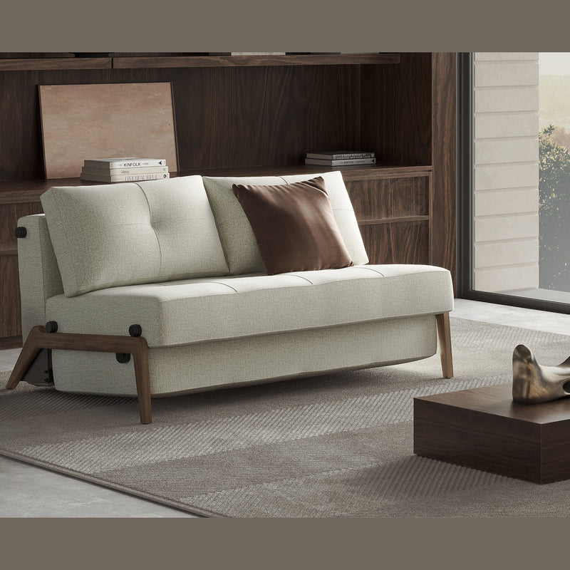 Innovation Living - Cubed 02 Sofa Bed with Chrome, Dark Wood or Lacquered Oak Legs, Full & Queen Size