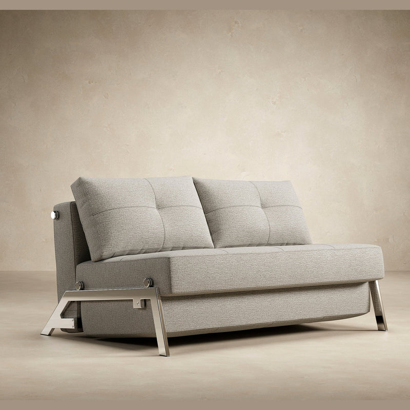 Innovation Living - Cubed 02 Sofa Bed with Chrome, Dark Wood or Lacquered Oak Legs, Full & Queen Size