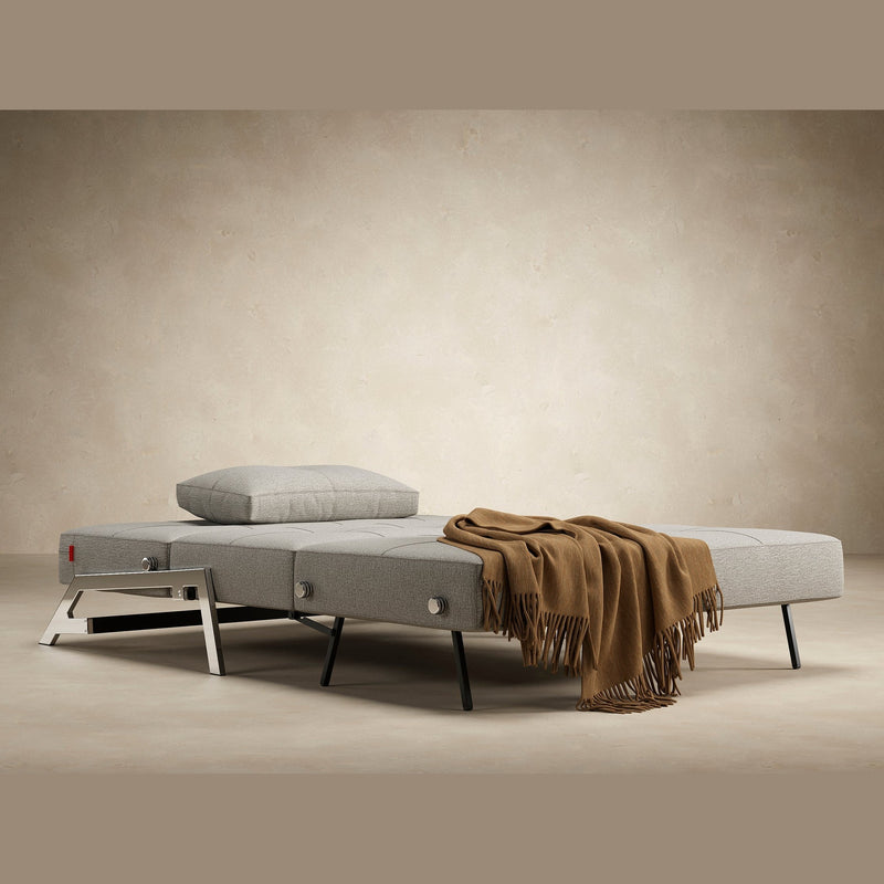 Innovation Living - Cubed 02 Sofa Bed with Chrome, Dark Wood or Lacquered Oak Legs, Full & Queen Size