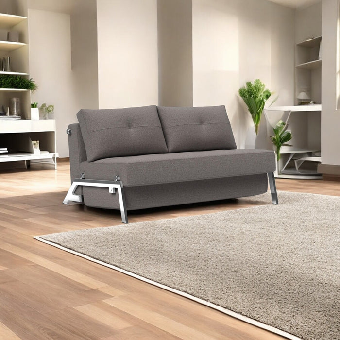 Innovation Living - Cubed 02 Sofa Bed with Aluminum, Chrome or Dark Wood Legs, Full & Queen Size