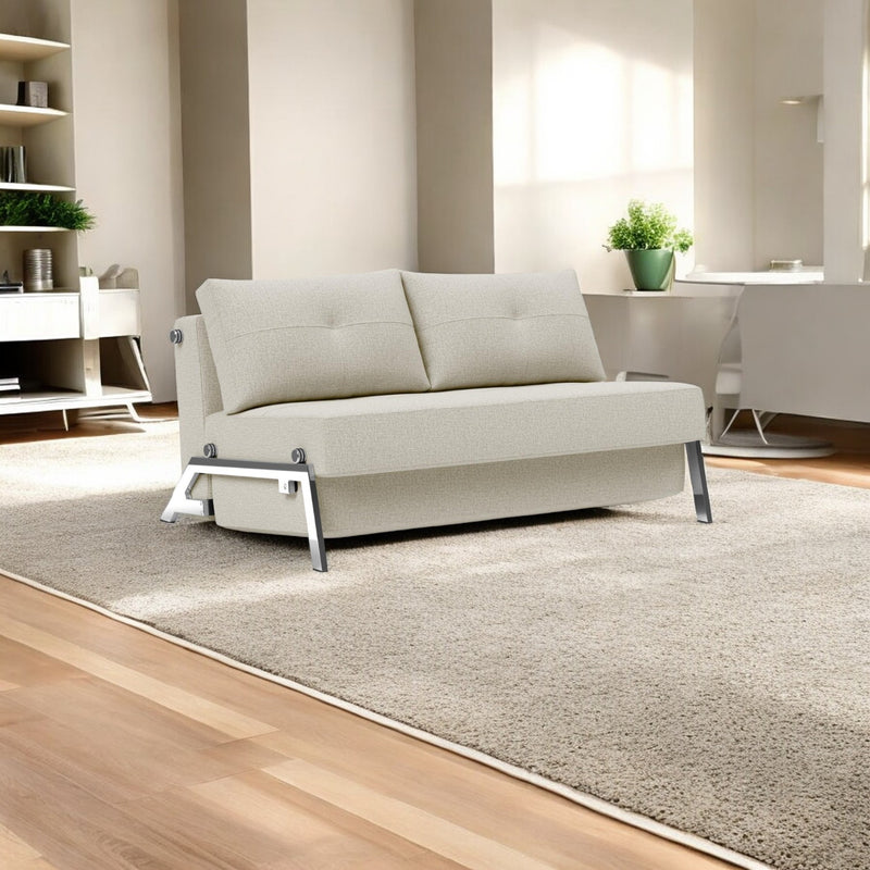 Innovation Living - Cubed 02 Sofa Bed with Chrome, Dark Wood or Lacquered Oak Legs, Full & Queen Size