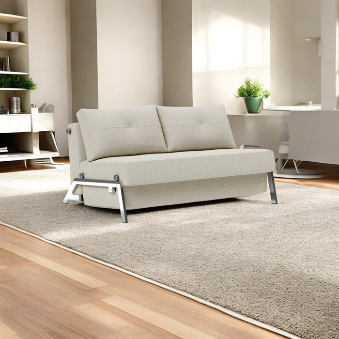 Innovation Living - Cubed 02 Sofa Bed with Aluminum, Chrome or Dark Wood Legs, Full & Queen Size