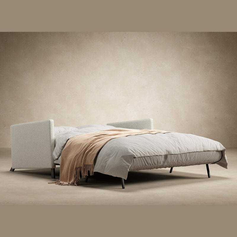 Innovation Living - Cubed 02 Sofa Bed with Arms in Full & Queen Size, Matt Black Steel Legs