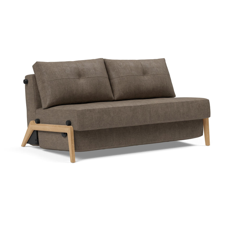 Innovation Living - Cubed 02 Sofa Bed with Chrome, Dark Wood or Lacquered Oak Legs, Full & Queen Size