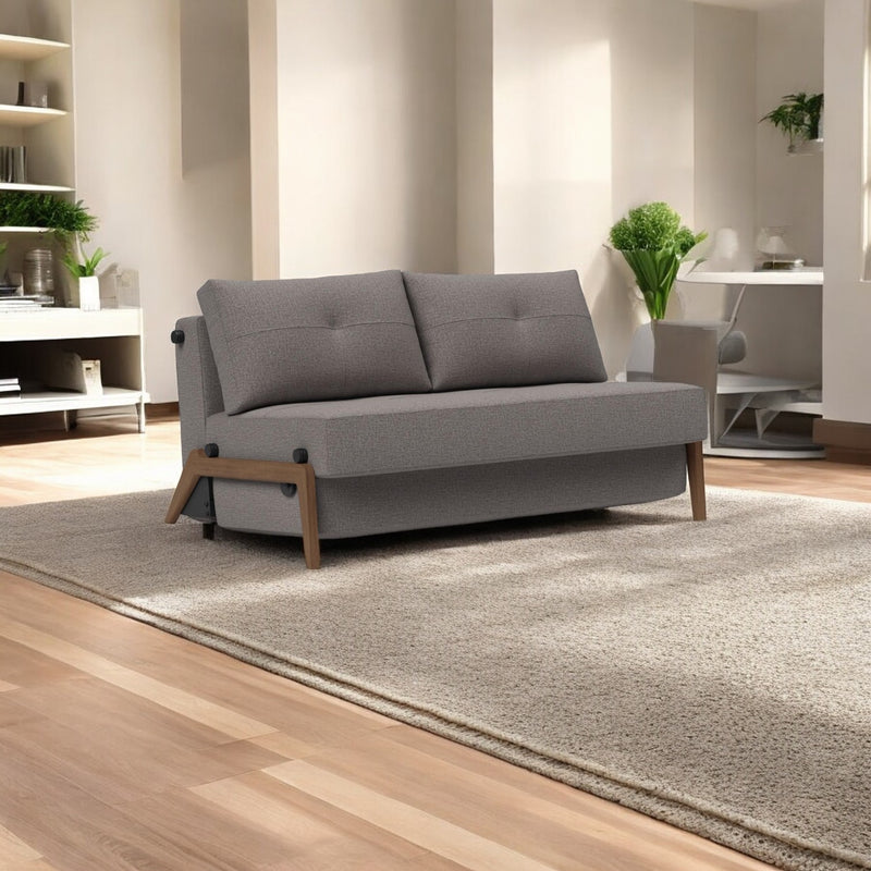 Innovation Living - Cubed 02 Sofa Bed with Chrome, Dark Wood or Lacquered Oak Legs, Full & Queen Size