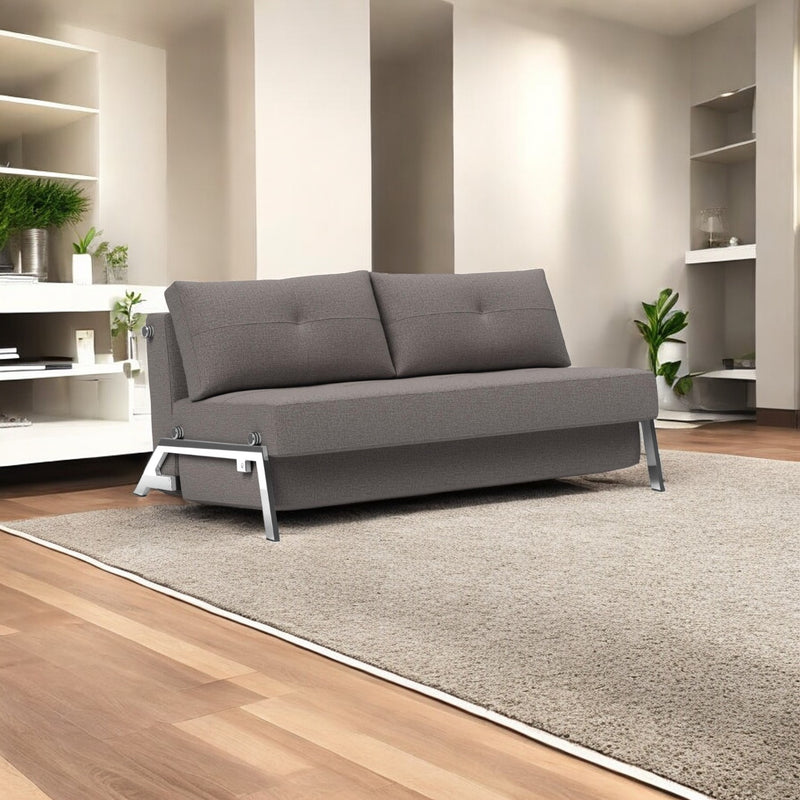 Innovation Living - Cubed 02 Sofa Bed with Chrome, Dark Wood or Lacquered Oak Legs, Full & Queen Size
